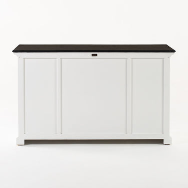 Halifax Contrast Buffetkast 145 cm met 4 deuren en 3 lades | Wit/Zwart - afbeelding 11
