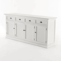 NovaSolo Halifax Buffetkast 200 cm met 4 deuren en 4 lades | Wit