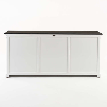 Halifax Contrast Dressoir met 6 glazen deuren 200 cm | Wit/Zwart - afbeelding 14