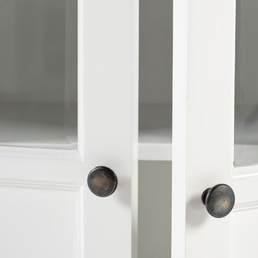 Halifax Contrast Dressoir met 6 glazen deuren 200 cm | Wit/Zwart - afbeelding 7