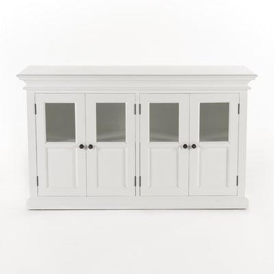 Halifax Buffet-Schrank mit 4 Glastüren | Weiß