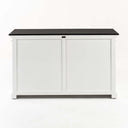 Halifax Contrast Buffetkast met 4 glazen deuren 145 cm | Wit/Zwart - afbeelding 10