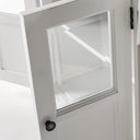 Halifax Contrast Buffetkast met 4 glazen deuren 145 cm | Wit/Zwart - afbeelding 6