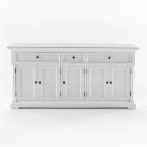 Provence Sideboard 180 cm mit 5 Türen | Weiß