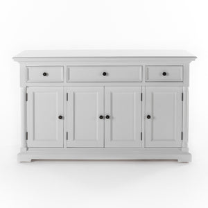 Provence Buffettschrank mit 4 Türen und 3 Schubladen | Weiß