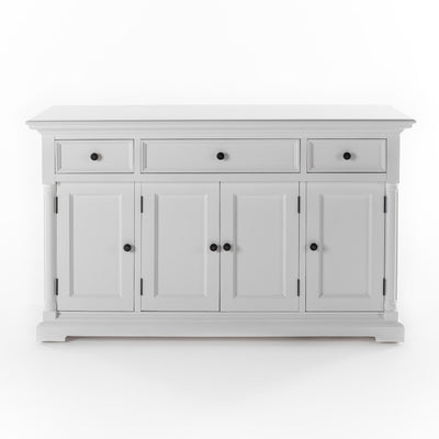 Provence Buffetkast met 4 deuren en 3 lades | Wit
