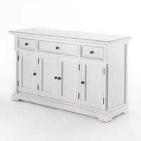NovaSolo Provence Buffetkast met 4 deuren en 3 lades | Wit