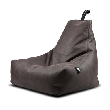 Zitzak Mighty-B Leatherlook - Leigrijs