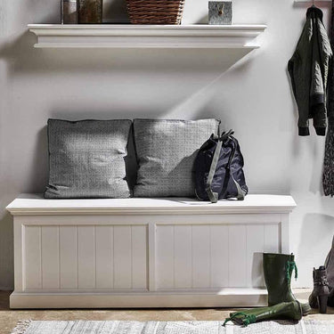 NovaSolo Halifax Opbergkist 130 cm | Wit - Mooier Thuis