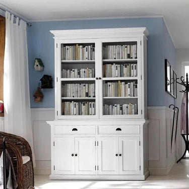 Halifax Bücherregal mit Unterschrank – weiß