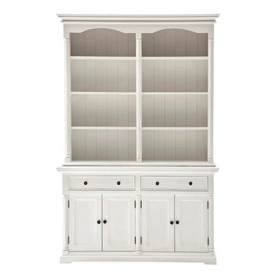 Provence Buffet Vitrine 8 Fächer 145 cm | Weiß