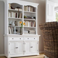 NovaSolo Provence Buffetkast met Opzetkast 8 vakken 145 cm | Wit