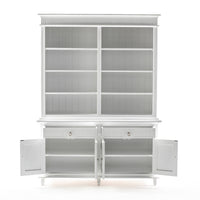 NovaSolo Skansen Boekenkast met Opzetkast 160 cm | Wit