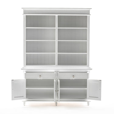 NovaSolo Skansen Boekenkast met Opzetkast 160 cm | Wit
