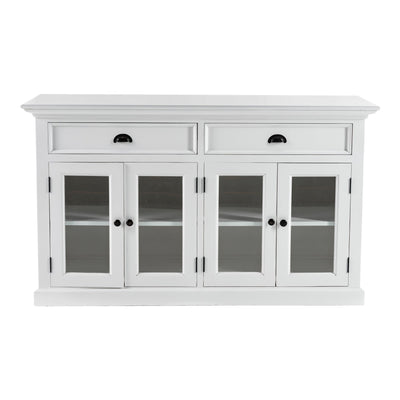 Halifax Glass Door Sideboard 145 cm | White