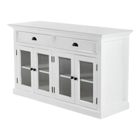 Halifax Buffetkast met glazen deuren 145 cm | Wit - afbeelding 2