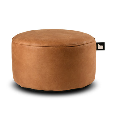 Zitpoef Leatherlook - Cognac