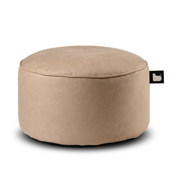 Zitpoef Leatherlook - Latte