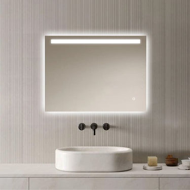 Badkamerspiegel Ambi 120×60 cm met dimbare LED en anticondens