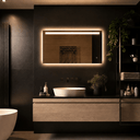 Badkamerspiegel Ambi 80×60 cm met dimbare LED en anticondens