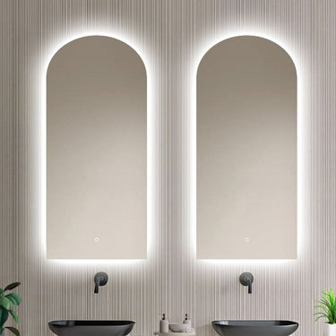 Badkamerspiegel Casablanca 45×100 cm met dimbare LED en anticondens