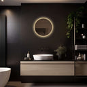 Rond badkamerspiegel Lena 50×50 cm met LED-verlichting rondom