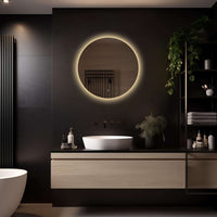 Rond badkamerspiegel Lena 70×70 cm met LED-verlichting rondom