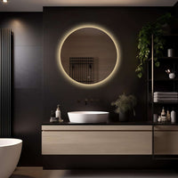 Rond badkamerspiegel Lena 80×80 cm met LED-verlichting rondom