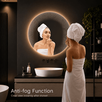 Badkamerspiegel Lena 50×50 cm met dimbare LED en anticondens