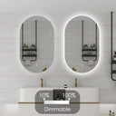Badkamerspiegel Fiona 40×80 cm met dimbare LED en anticondens