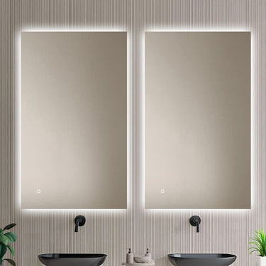 Badkamerspiegel Livorno 100×60 cm met dimbare LED en anticondens