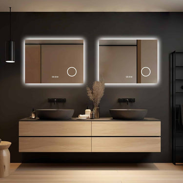Badkamerspiegel Lorina 80×60 cm met dimbare LED en anticondens
