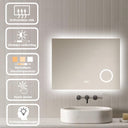 Badkamerspiegel Lorina 80×60 cm met dimbare LED en anticondens