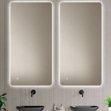 Badkamerspiegel Livorno 80×60 cm met dimbare LED en anticondens
