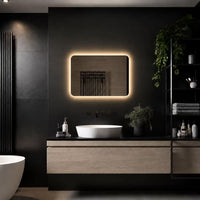 Badkamerspiegel rechthoekig met LED en anticondens - Malaga 80×60 cm