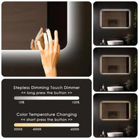 Badkamerspiegel Malaga 120×60 cm met dimbare LED en anticondens
