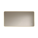 Badkamerspiegel Marbella 120×60 cm met gouden lijst met dimbare LED en anticondens
