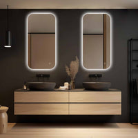 Badkamerspiegel Moderna 50×100 cm met dimbare LED en anticondens
