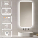 Badkamerspiegel Moderna 50×100 cm met dimbare LED en anticondens