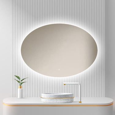 Badkamerspiegel Rondo 100×70 cm met dimbare LED en anticondens