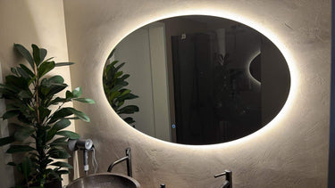 Badkamerspiegel Rondo 120×70 cm met dimbare LED en anticondens
