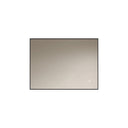 Badkamerspiegel Sorento 80×60 cm met zwarte lijst met dimbare LED en anticondens