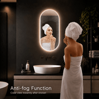 Badkamerspiegel Fiona 40×80 cm met dimbare LED en anticondens