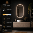 Badkamerspiegel Fiona 40×80 cm met dimbare LED en anticondens