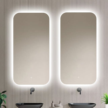 Badkamerspiegel Moderna 50×100 cm met dimbare LED en anticondens