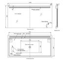 Badkamerspiegel Ambi 100×60 cm met dimbare LED en anticondens
