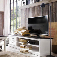NovaSolo Halifax Contrast Tv-meubel 180 cm | Wit/Zwart