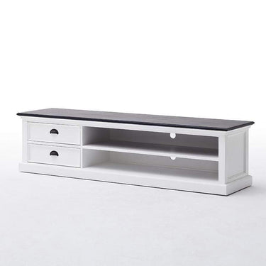 Halifax Contrast Tv-meubel 180 cm | Wit/Zwart - afbeelding 9