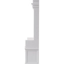 Halifax Kapstok met bank en 2 rotan manden | Wit - afbeelding 11