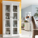 NovaSolo Halifax Vitrinekast met glasdeuren | Wit